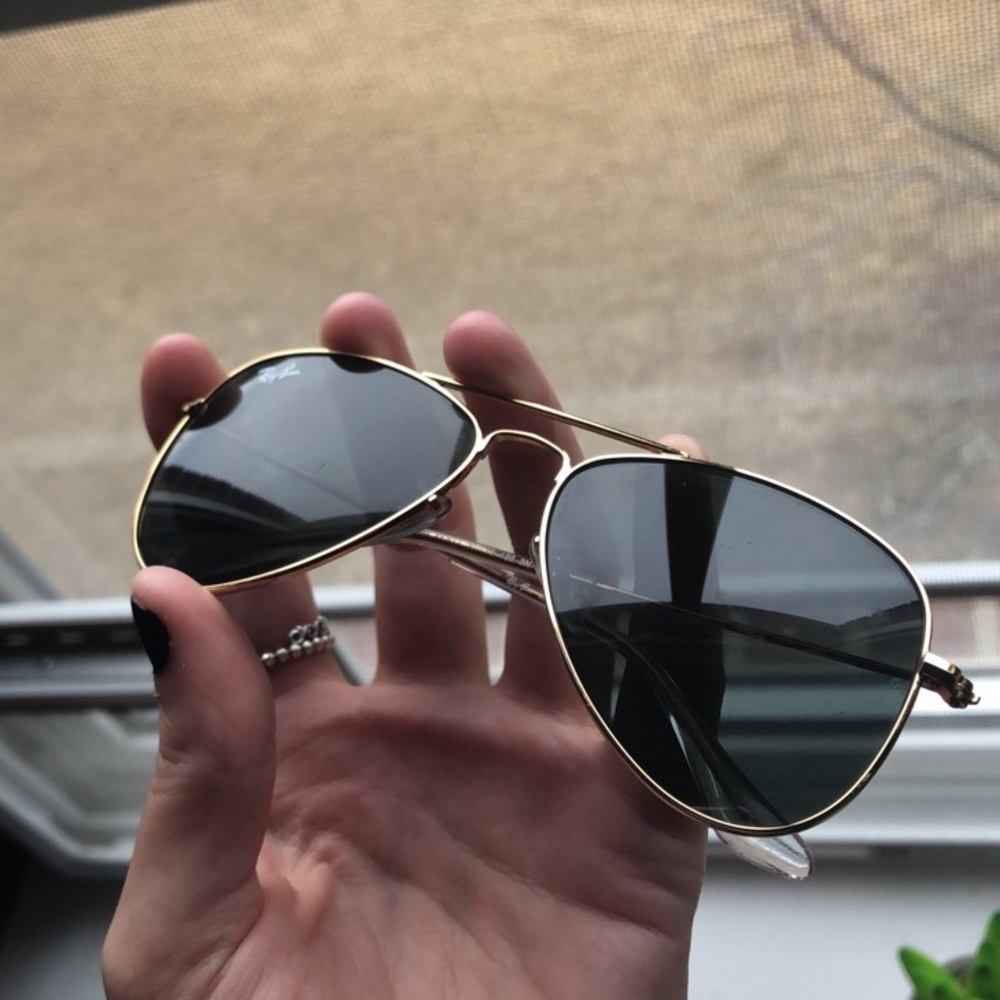Ray-Ban Aviator Junior Gold/Green Classic